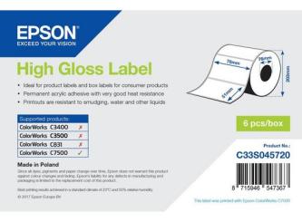 High Gloss Label 76 x 51mm, 2310 label 