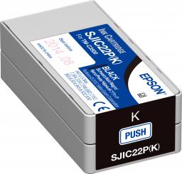 EPSON SJIC22P(K): Tintenpatrone für Epson ColorWorks C3500 (schwarz) 