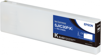 EPSON SJIC30P(K): Tintenpatrone für ColorWorks C7500G (schwarz) – Glossy 